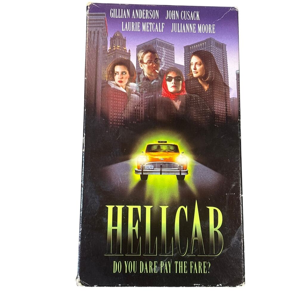 Hellcab VHS, 1999 John Cusack, Gillian Anderson HTF Chicago cab indie ex rental